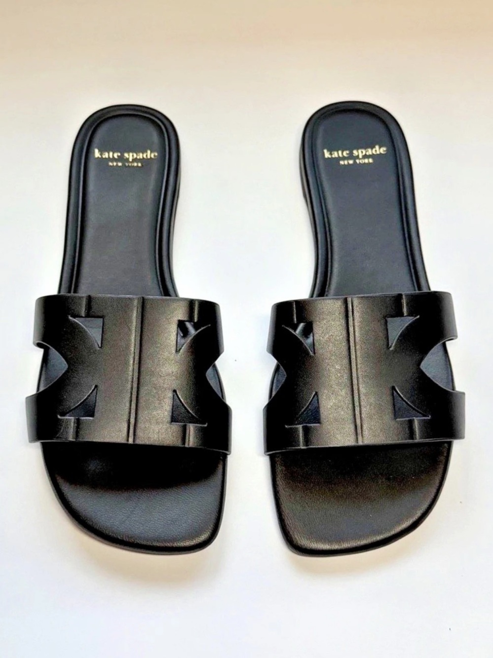 kate spade Black Slide Sandals US 7B Like New